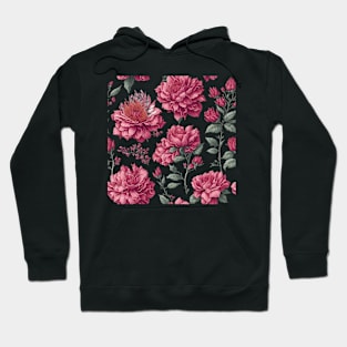 Pink flowers pattern Hoodie